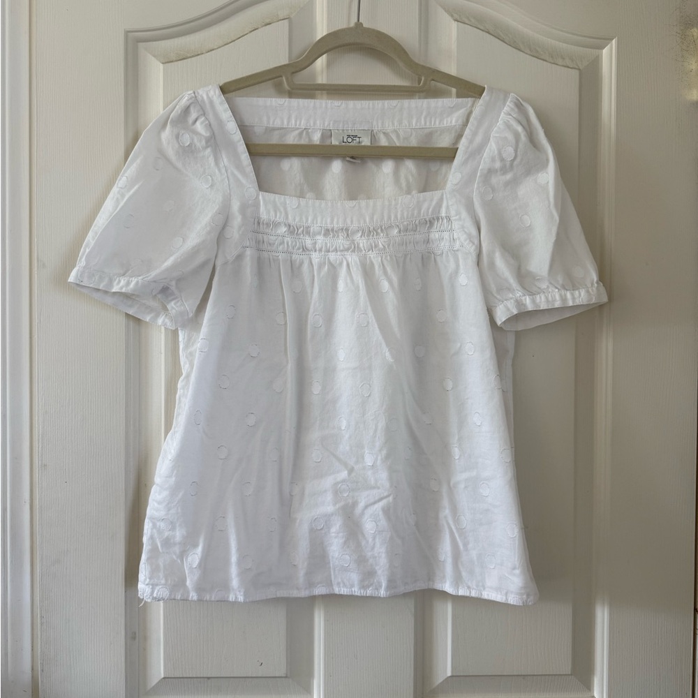 Ann Taylor LOFT Women's White Top